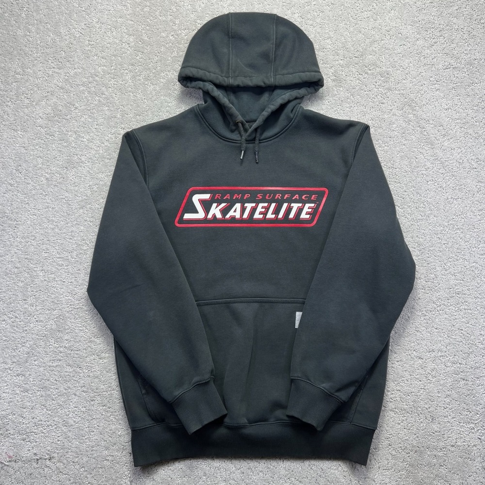Carhartt Paxton Hoodie Mens M Black Loose Fit Rain Defender Heavy Skatelite
